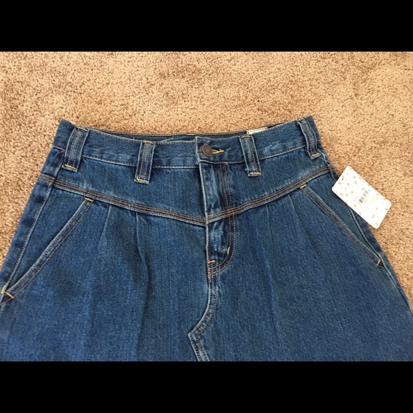 Free People Sidecar Denim Mini Skirt - Picture 3 of 7